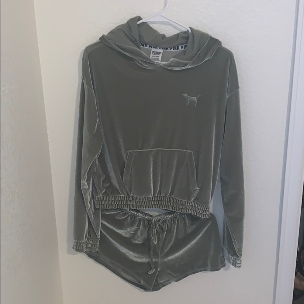 PINK velvet lounge set